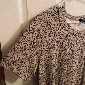Cheetah print dress